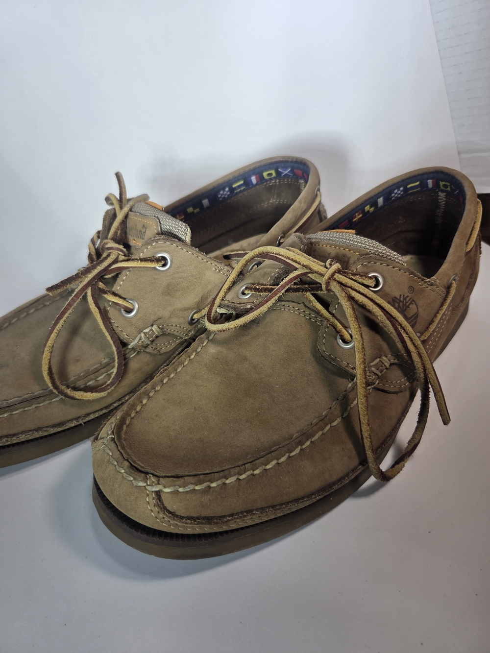 Timberland Men’s Tan Suede Boat Shoes